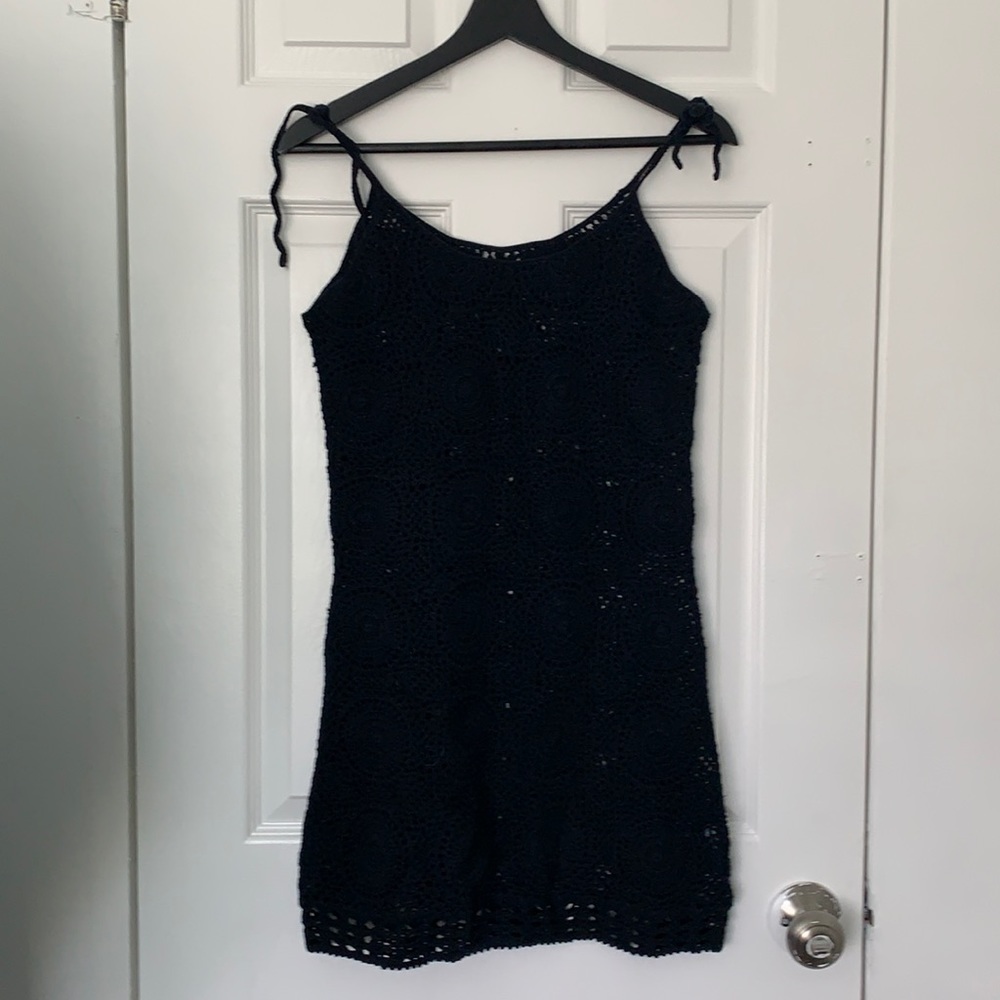 Vintage black knit dress